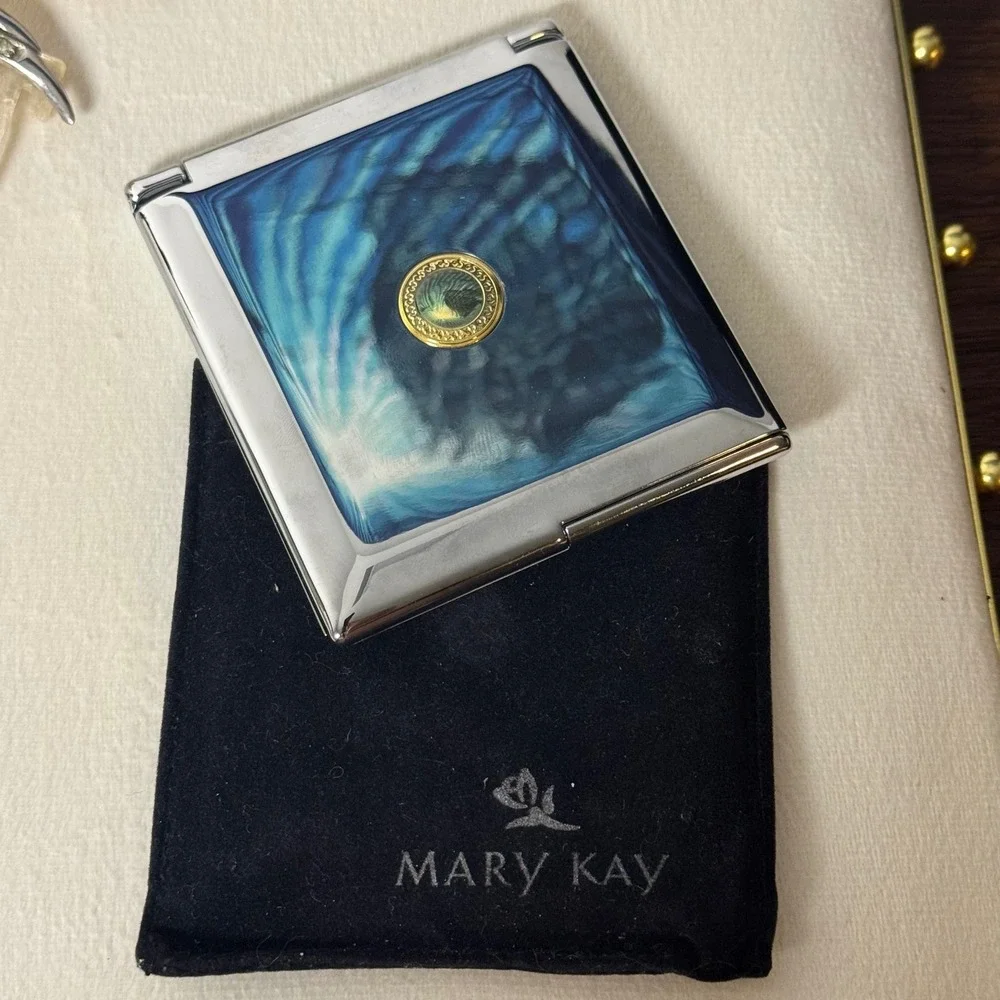 Vintage Vanity Set Mary Kay Compact Rhinestone Hair Combs Tortoiseshell Lot